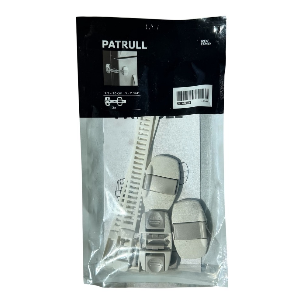IKEA PATRULL Child Safety Fridge Lock Cabinet Strap Adjustable Baby Proof 2 Pack